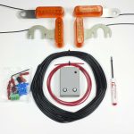 Logo Lites LED Turn Signal Kit with 2 Bumper and 2 Bucket Brackets
