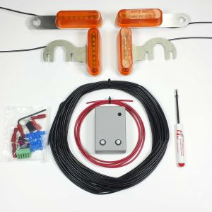 Logo Lites LED Turn Signal Kit with 2 Bumper and 2 Bucket Brackets