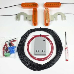 Logo Lites LED Turn Signal Kit with 2 Universal and 2 Bucket Brackets
