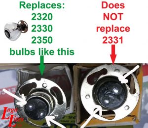 2330 vs 2331 Headlight Base Comparison